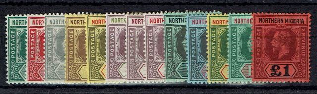 Image of Nigeria & Territories ~ Northern Nigeria SG 40/52 MM British Commonwealth Stamp